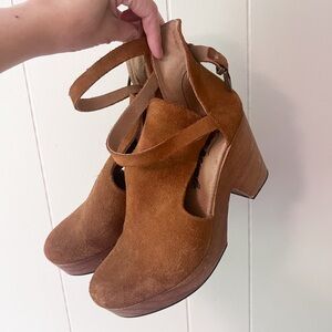 Free People Cedar Clog with Suede Finish